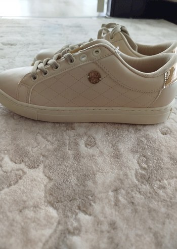U.S Polo Assn. Beyaz Bağcıklı Kadın Sneakers