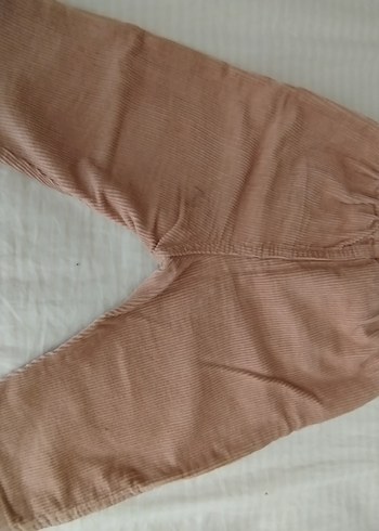 Bej Erkek Çocuk Süet Rahat Kesim Pantolon - Görsel 2