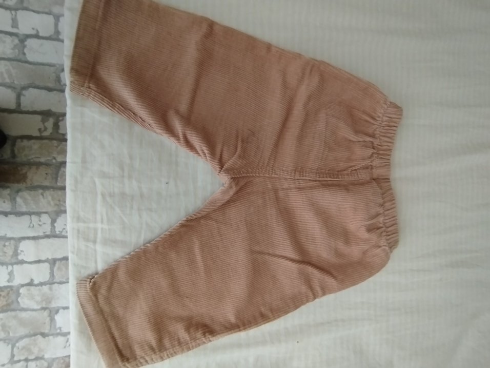 Bej Erkek Çocuk Süet Rahat Kesim Pantolon - Görsel 2