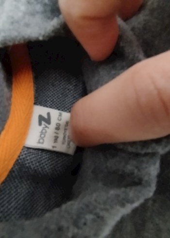 Erkek Çocuk Gri Fermuarlı Ceket - Görsel 3