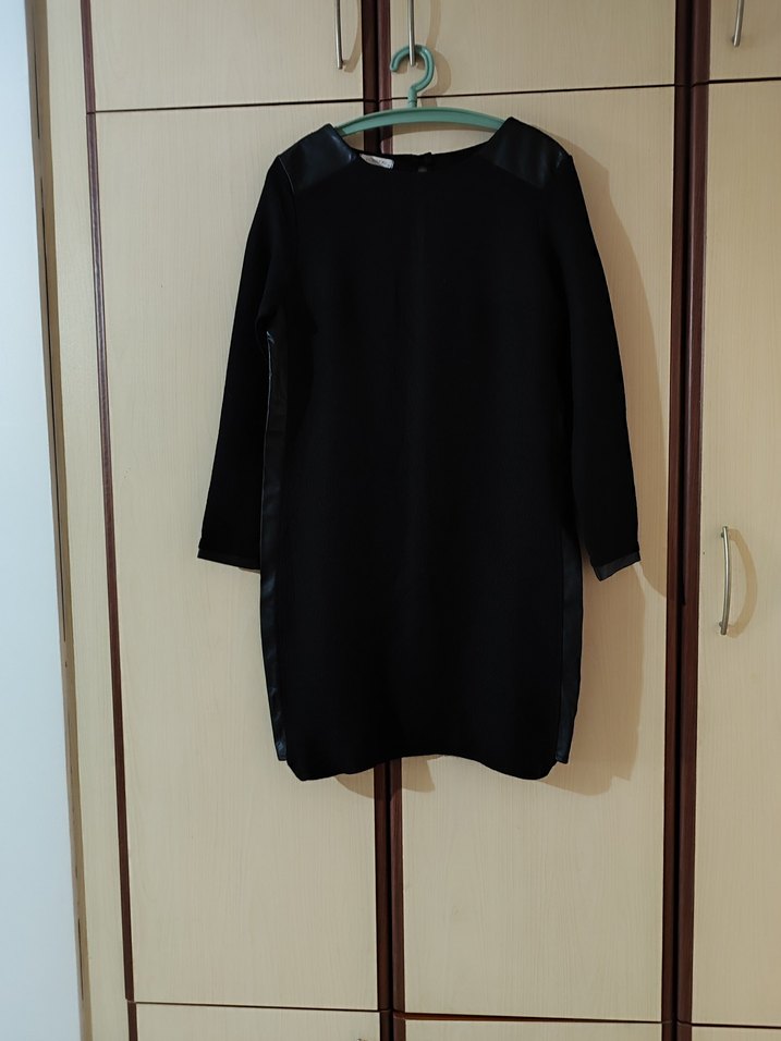 Siyah Midi Kadın elbise - Görsel 4