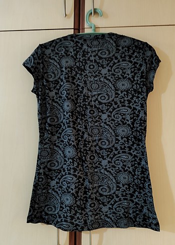 American Vintage Gri V Yaka Bohem Kadın Bluz y2k gotik