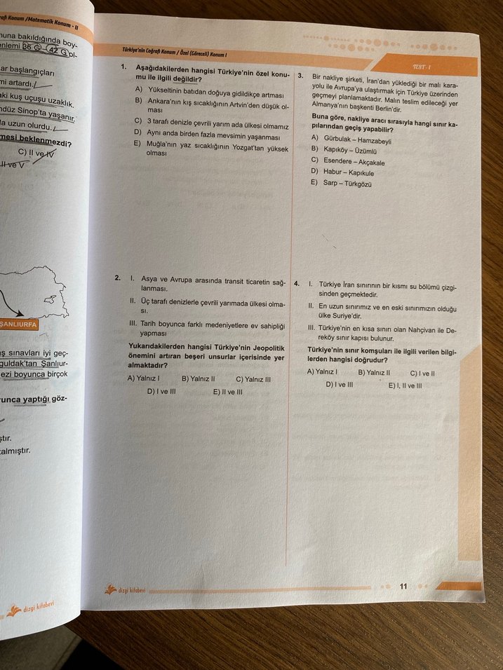 KPSS 2026 Coğrafya Soru Bankası Enes Eker - Görsel 4