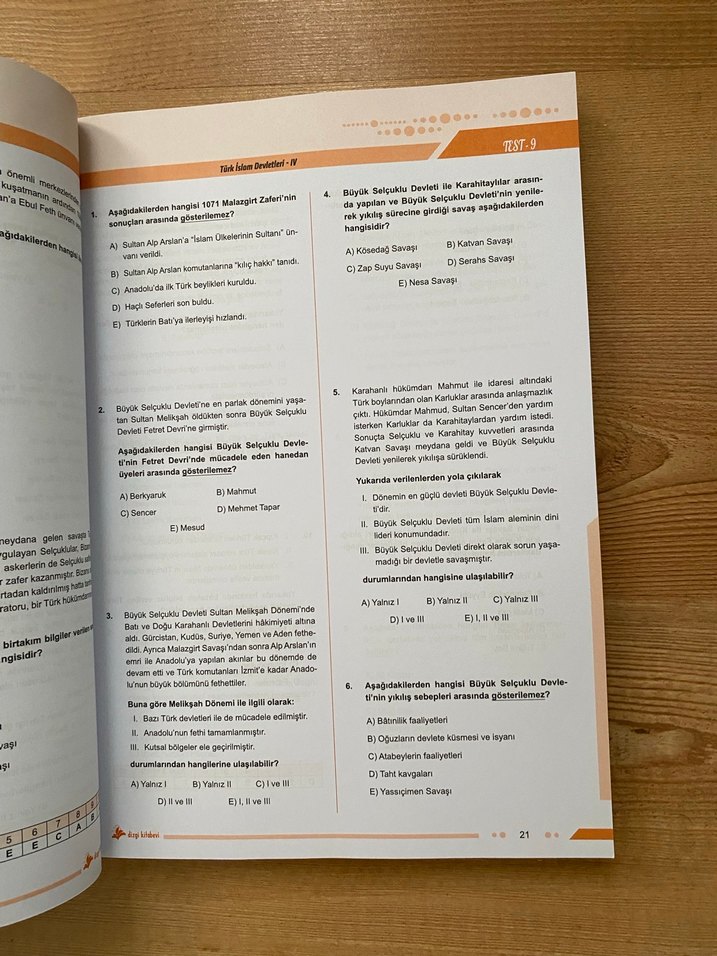 KPSS 2026 Tarih Soru Bankası - Zeki Tuğa - Görsel 3