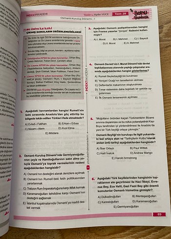 2026 KPSS Tarih Soru Bankası Aydın Yüce - Görsel 3