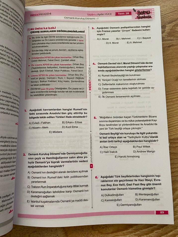 2026 KPSS Tarih Soru Bankası Aydın Yüce - Görsel 3