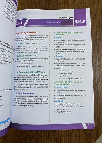 2026 KPSS Vatandaşlık Konu Anlatımı Özgür özkınık Yargı yayınlar - Görsel 3