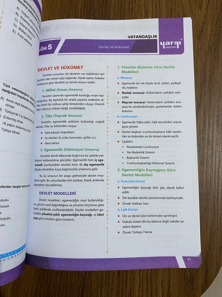 2026 KPSS Vatandaşlık Konu Anlatımı Özgür özkınık Yargı yayınlar - Görsel 3