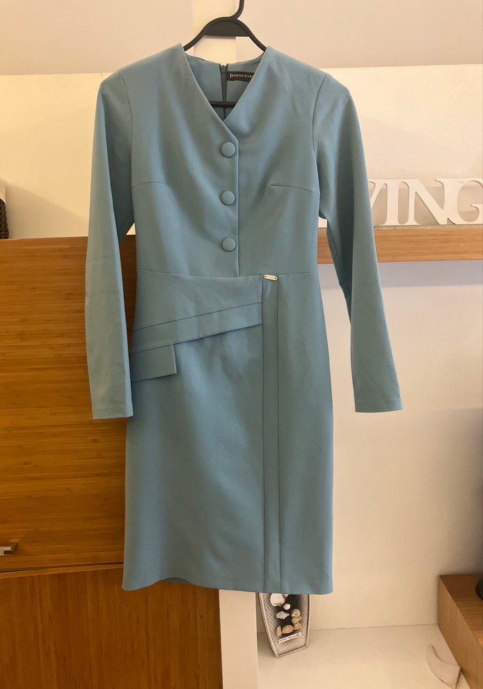 Düğmeli Uzun Kollu Modern Klasik Kadın Takım - Görsel 4