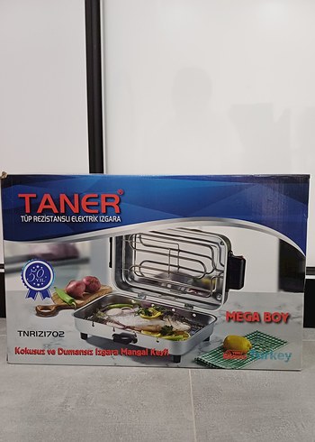 Taner Mega Boy Tüp Rezistanslı Elektrikli Izgara