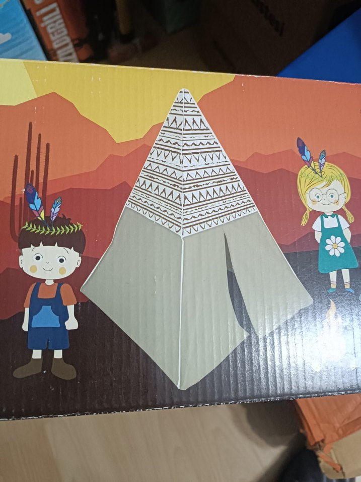 Kızılderili Çadır Model Kiti 102x102x125 cm - Görsel 2