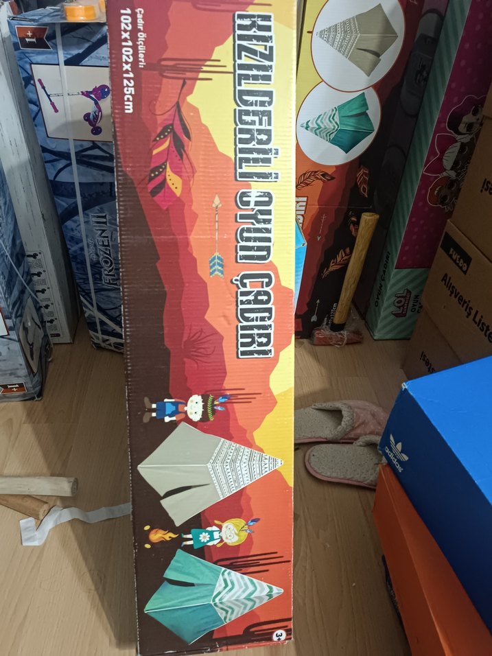 Kızılderili Çadır Model Kiti 102x102x125 cm - Görsel 3