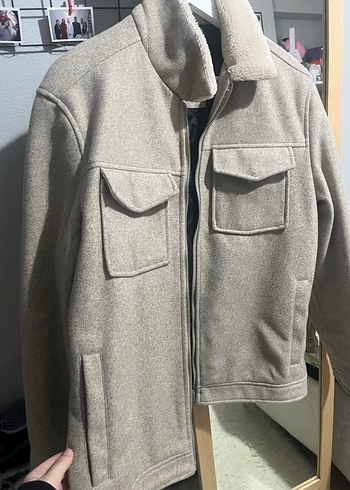 Kahverengi Fermuarlı Erkek Ceket - Görsel 2