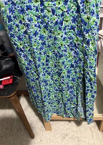 Midi Çiçek Desenli Elbise - Görsel 4