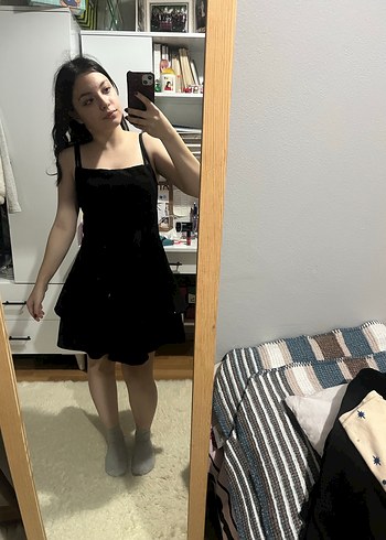 Siyah mezuniyet elbisesi - Görsel 4