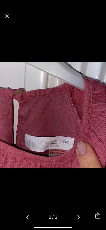 Zara Zara pembe elbise