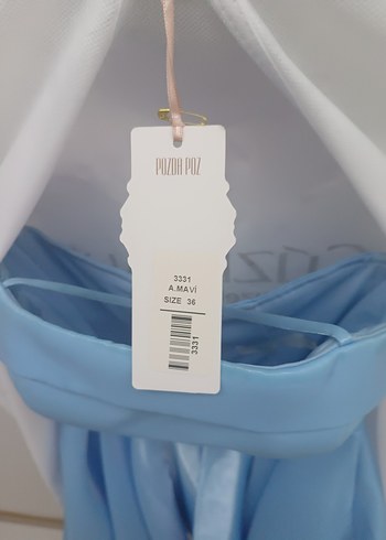Mavi saten mezuniyet elbisesi (Düşünenler için fiyat konuşulur.) - Görsel 8