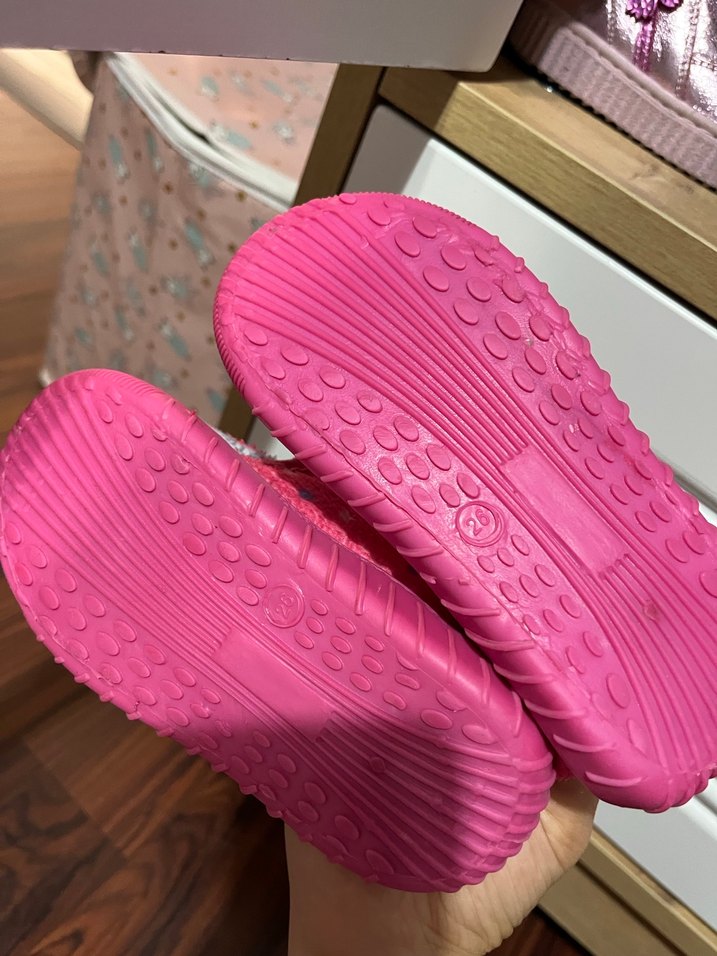 Kız Çocuk Pembe Pop Kültür Sıcak Terlik - Görsel 5