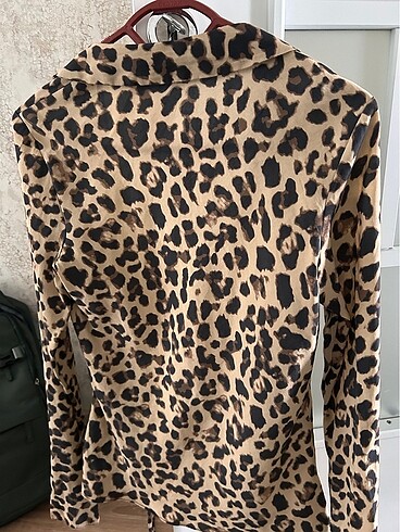 Zara Zara marka leopar desen gömlek
