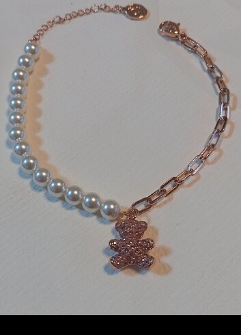 Beden pembe Renk Swarovski Teddy Bileklik