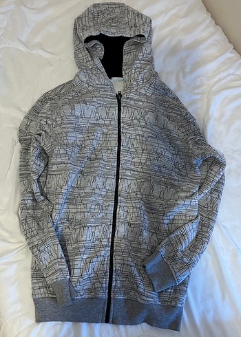 Fermuarlı Kapşonlu Sweatshirt - Görsel 2