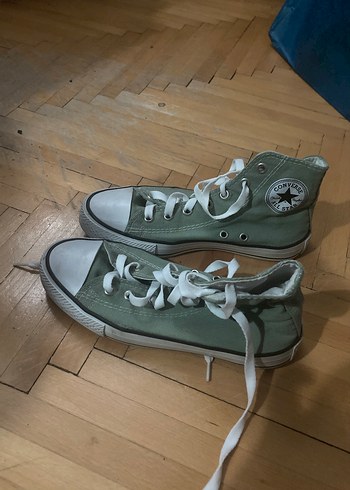 Converse Yeşil Bağcıklı Kadın Spor Ayakkabı