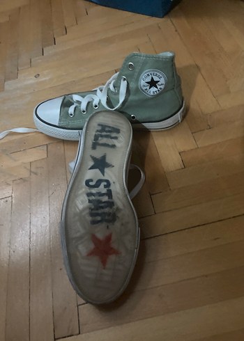 39 Beden Yeşil Converse Unisex Spor Ayakkabı