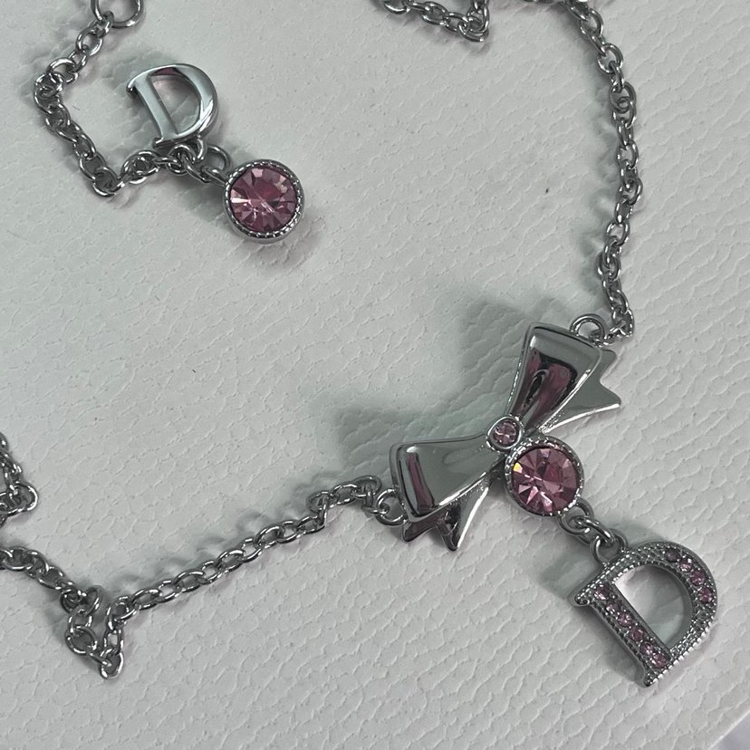 Orijinal Christian Dior Coquette Ribbon Kolye - Görsel 5