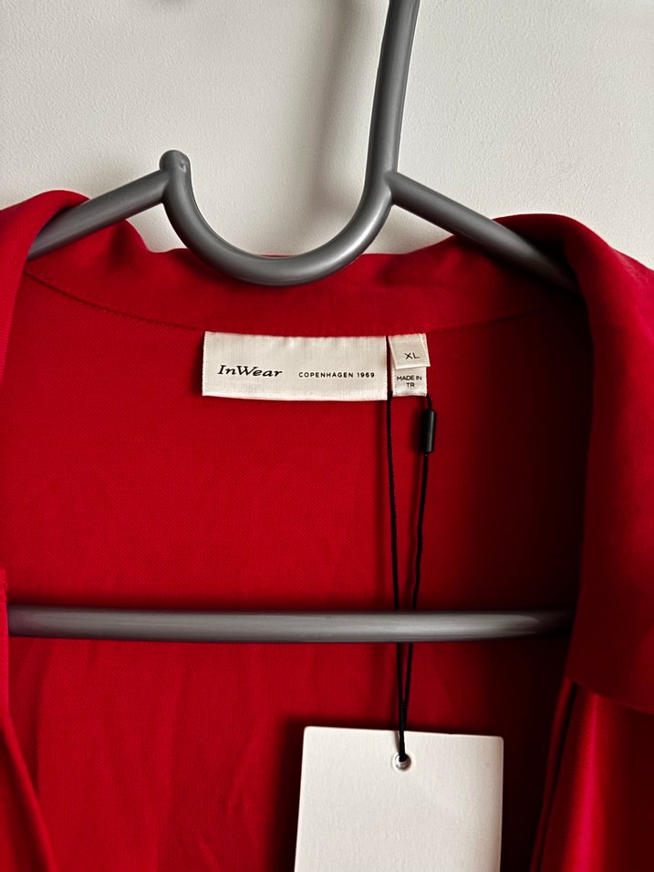 Bordo Drapeli Uzun Kollu Midi Elbise - Görsel 2