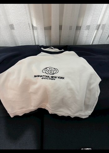 Manhattan Baskılı Gri Siyah Sweatshirt - Görsel 2