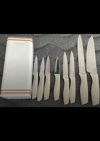 Karaca Beyaz Bıçak Seti ve Standı - Görsel 2