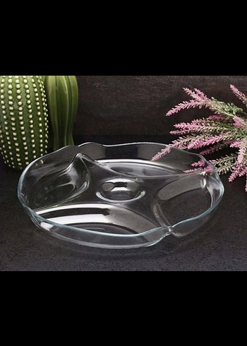 Bölmeli Modern Cam Tabak - Görsel 2