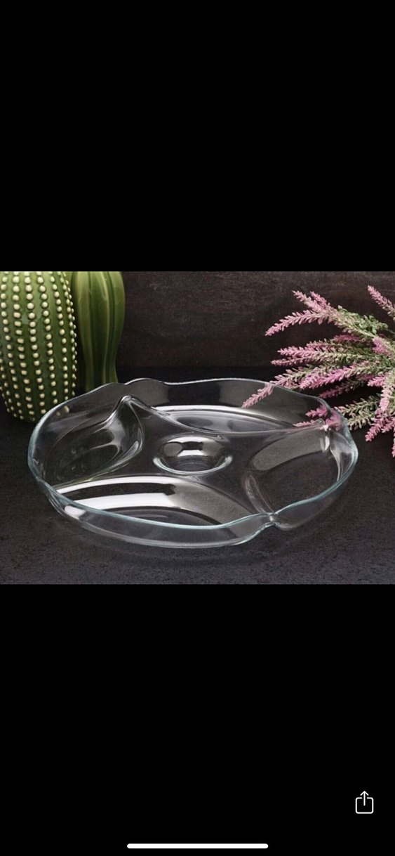 Bölmeli Modern Cam Tabak - Görsel 2