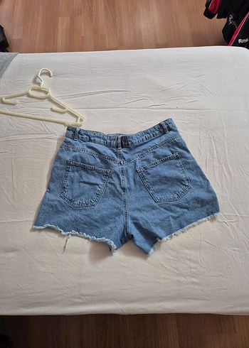 Defacto Kadın Mavi Yırtık Denim Mini Şort