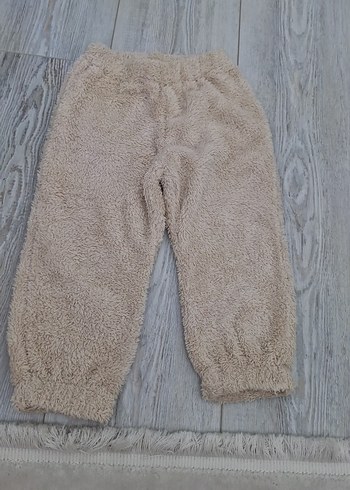 LC Waikiki Bej Tüylü Bol Kesim Pantolon eşofman