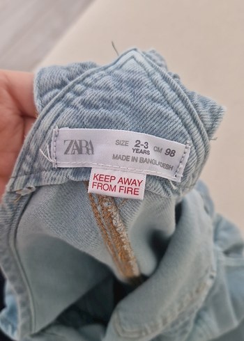 Denim Askılı Tulum salopet - Görsel 4