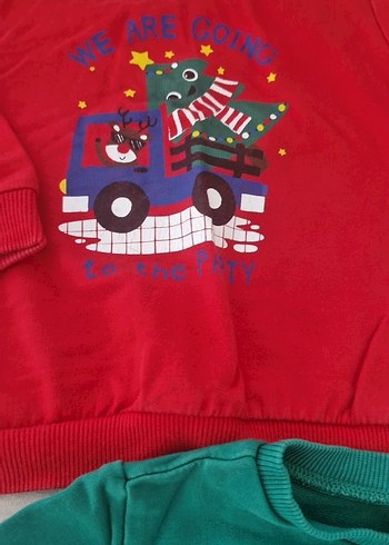 Erkek Çocuk Renkli Baskılı Sweatshirt - Görsel 3