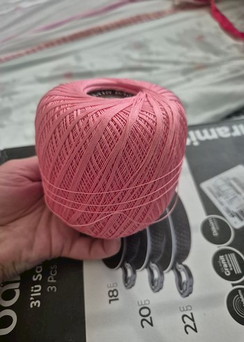 50 Numara Pastel Pembe El İşi dantel İpi