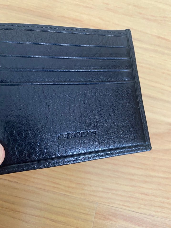 Deri Siyah Erkek Cüzdan George Hogg - Görsel 3