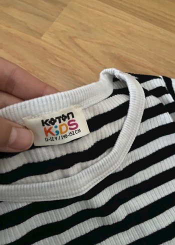 Çizgili Pamuklu Koton tshirt - Görsel 5