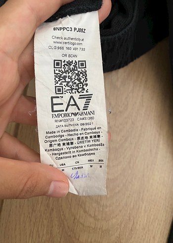 m Beden siyah Renk Emporio Armani Eşofman Altı