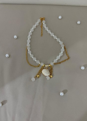 inci Deniz kabuklu Kolye
