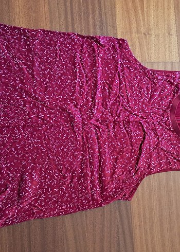 Bordo V Yaka Salaş Tunik