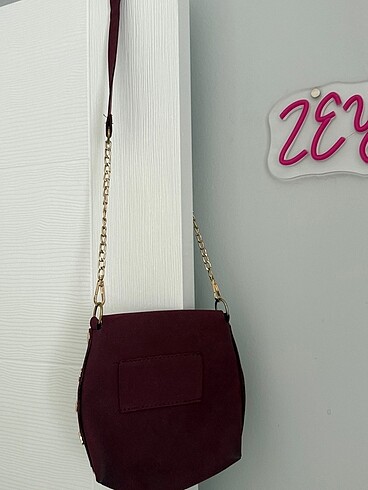 Sheinside Bordo küçük çanta