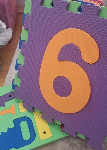 Renkli Çocuk Oyun Matı Plastik 6 Sayılı