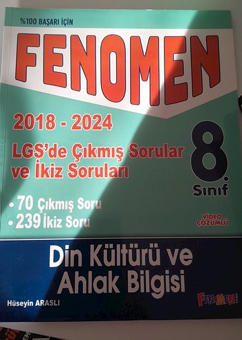 8. sınıf test kitabı