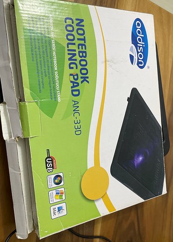 Siyah Laptop Soğutucu Fan - Görsel 3