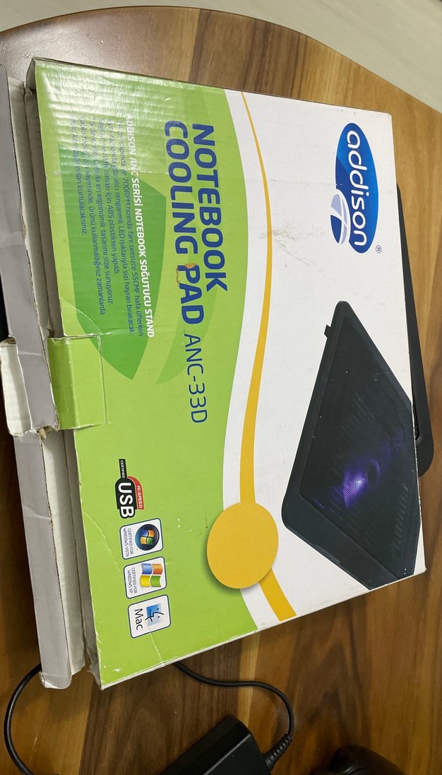 Siyah Laptop Soğutucu Fan - Görsel 3