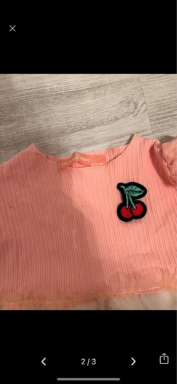 24-36 Ay Beden Little Honey Bunnies Kız cocuk dogum gunu elbisesi
