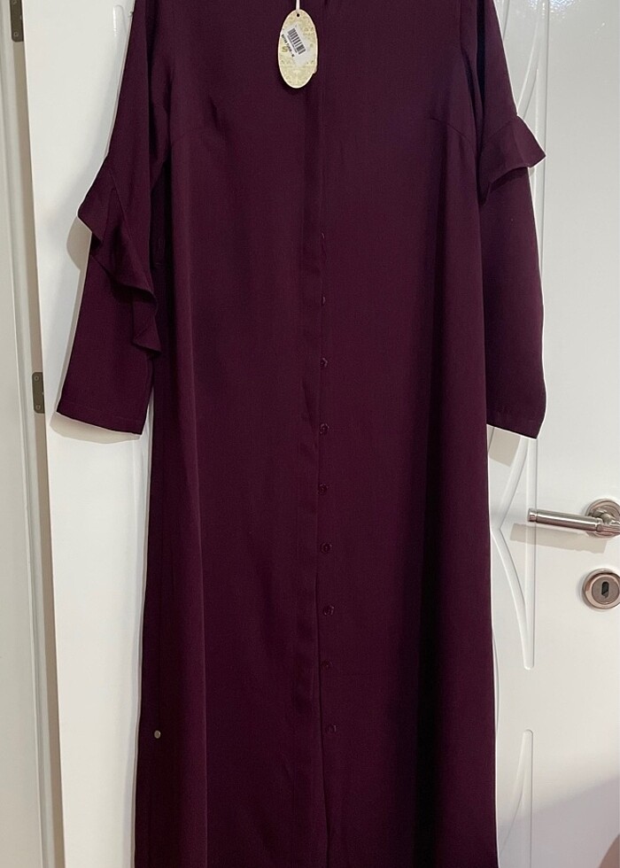 Ferace elbise mürdüm - Görsel 2